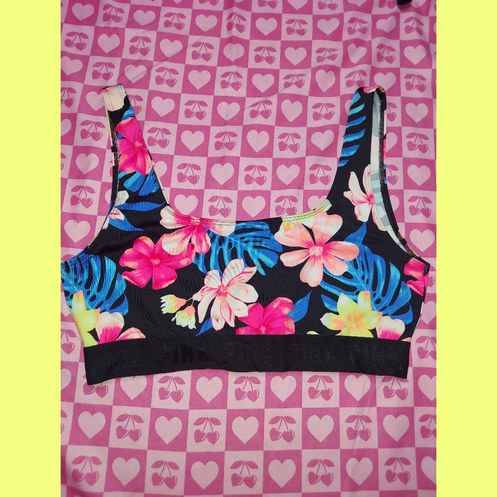 Victorias Secret PINK Floral Sports Bra